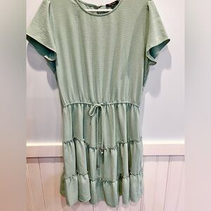 City Studio Sage midi tiered dress XL